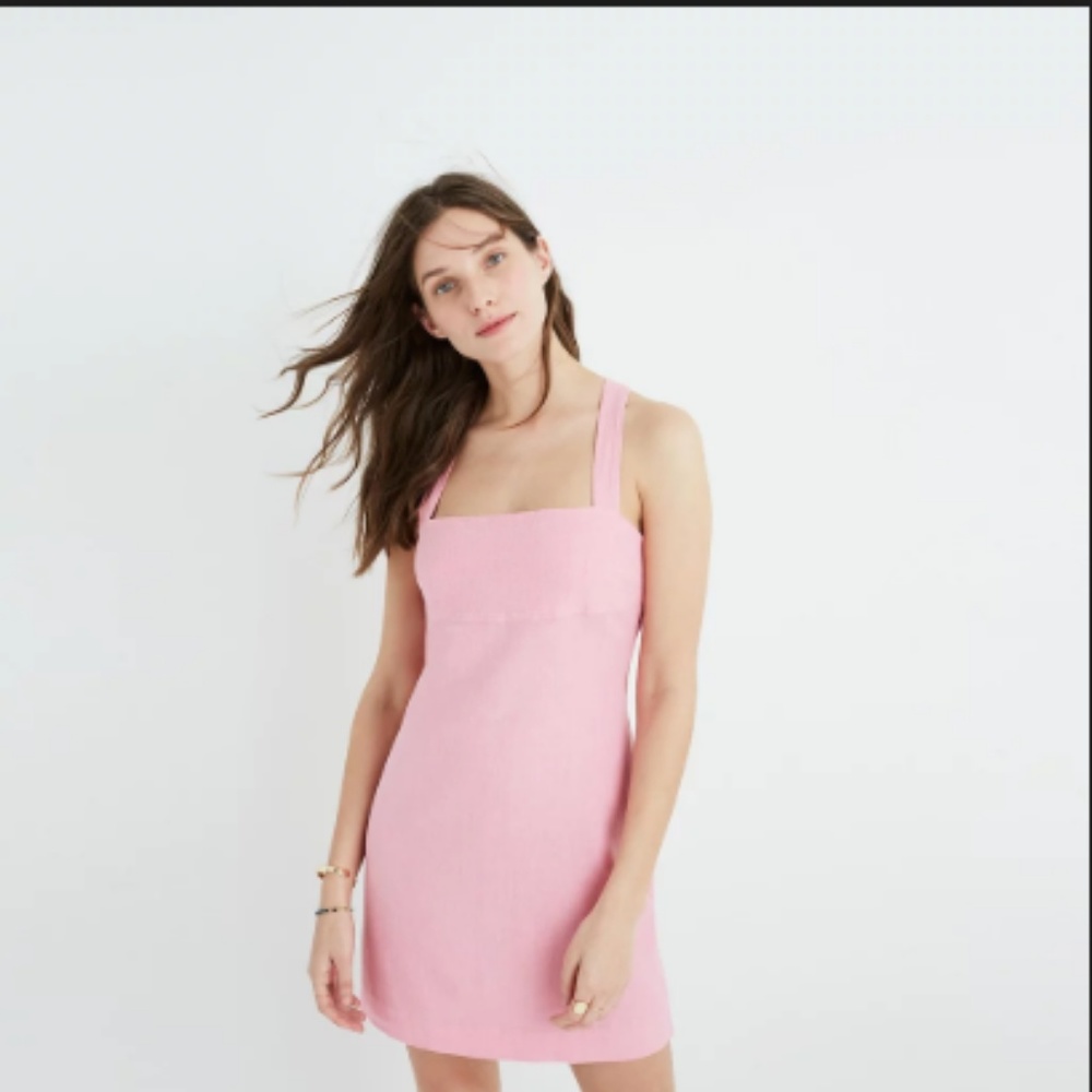 Madewell Rose Cross-back Mini Dress
